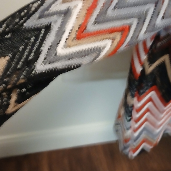 Hot swag women's 2X big zag multi colored long sleeves open front knit cardigan - Picture 7 of 12